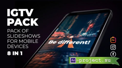 Videohive: Instagram Slideshow Pack - IGTV, Post, Stories - Project for After Effects 
