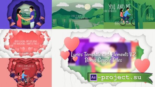 Videohive: Lyrics Template and Elements V.2 - Paper Cut Concepts