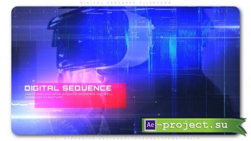 Videohive - Digital Sequence Slideshow - 23896479 - Project for After Effects