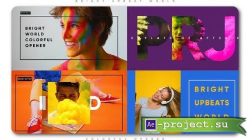 VideoHive Bright Upbeat World Colorful Opener 21582648 - Project for After Effects
