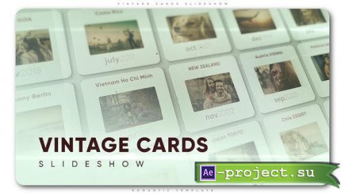 VideoHive: Vintage Cards Slideshow 23237618 - Project for After Effects