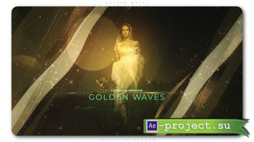 VideoHive: Golden Waves Luxury Slideshow 23259551 - Project for After Effects
