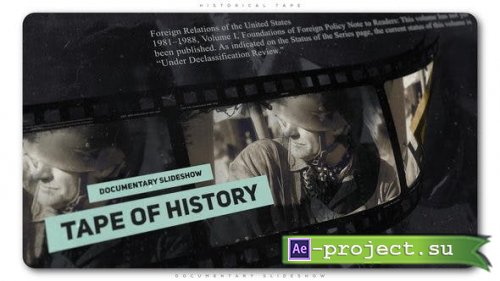 VideoHive: Historical Tape Documentary Slideshow 23192599 - Project for After Effects