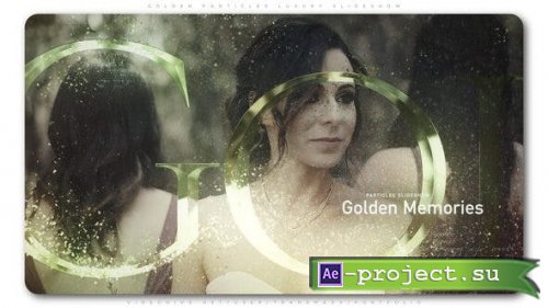 VideoHive: Golden Particles Luxury Slideshow 24342377 - Project for After Effects