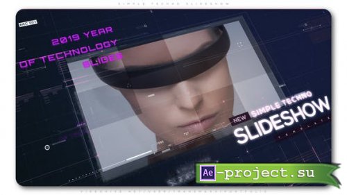 VideoHive: Simple Techno Slideshow 23636254 - Project for After Effects
