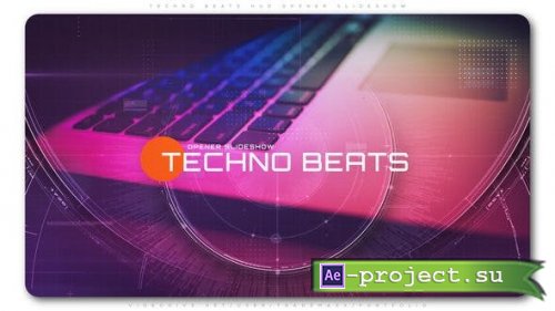 VideoHive: Techno Beats HUD Opener Slideshow 23555634 - Project for After Effects