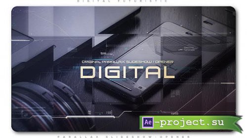 Videohive - Digital Futuristic Parallax Slideshow | Opener - 20097223 - Project for After Effects