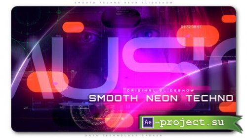 Videohive - Smooth Techno Neon Slideshow - 22532962 - Project for After Effects