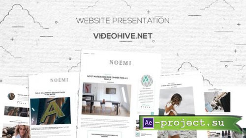 Videohive - Grunge Paper Website Promo - 24535081 - Project for After Effects 