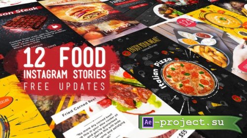 Videohive - Food Instagram Stories Pack - 23022716 - Project for After Effects 