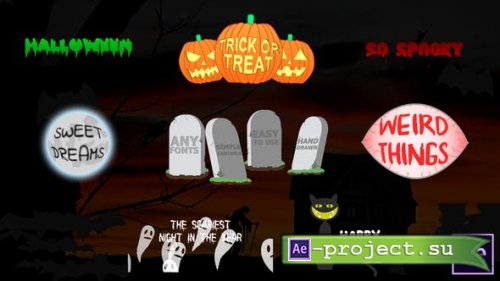 VideoHive: Halloween Titles | After Effects 24866325