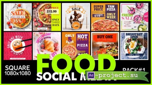 Videohive - Social Media - FOOD - 24871378 - Project for After Effects
