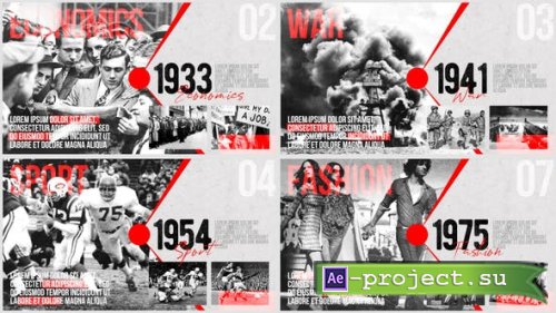 Videohive - Moments of History - Timeline of Events - 24870166 - Project for After Effects