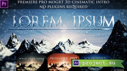 Videohive - Cinematic Opener - Lorem Ipsum (Mogrt) - 24231570
