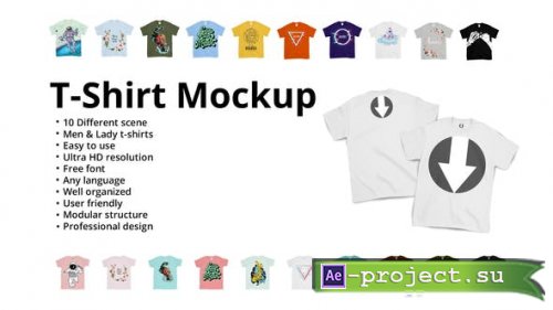 Videohive - T-Shirt Mockup - 23522948 - Project for After Effects