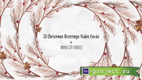 Videohive - Christmas Greeting Video Cards - 22951656 - Project for After Effects