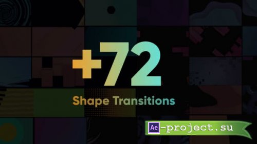 Videohive - Shape Transitions Big Pack - 24393902 - Project for After Effects