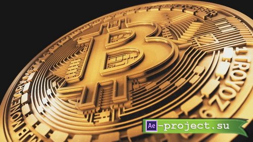 Bitcoin logo reveal - After Effects templates