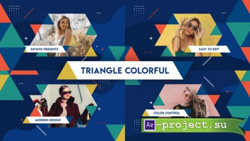 VideoHive: Triangle Colorful Opener 24567536 - Project for After Effects