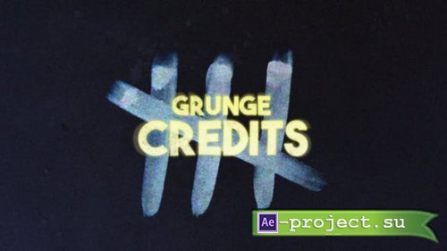 Videohive - Grunge Credits - 24711804 - Project for After Effects