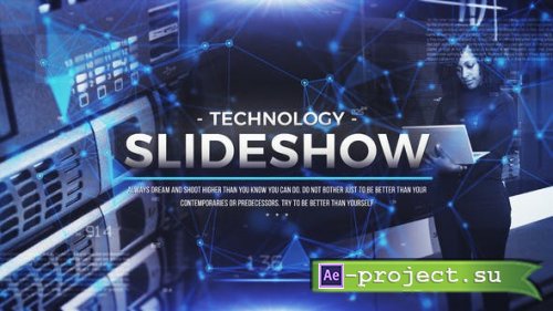 Videohive: Futuristic Technology Slideshow | Opener - Project for After Effects 