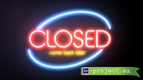 Videohive - Pure Glow Neon Logo Intro - 23988403 - Project for After Effects