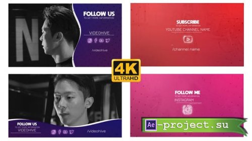 Videohive - Social Outro - Follow Pack - 24994926 - Project for After Effects