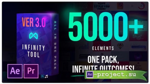 Videohive:  Infinity Tool - The Biggest Pack for Video Creators v.3.0 - After Effects & Premiere Pro Templates and script