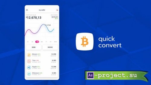 VideoHive: Cryptocurrency App Promo 23624020 - Project for After Effects 