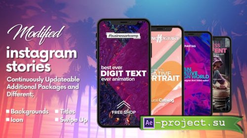 Videohive - Modified Instagram Stories - 25018572 - Project for After Effects 