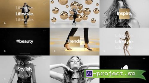 VideoHive: Short Fashion Stomp Fast Clean Opener Dynamic Typography Youtube Channel 24868336 - Project for After Effects