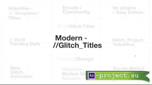 Videohive - Modern Glitch Titles - 23494883 - Project for After Effects