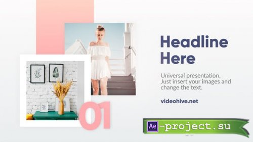 Videohive Minimal Slideshow 22595472 - Project for After Effects 
