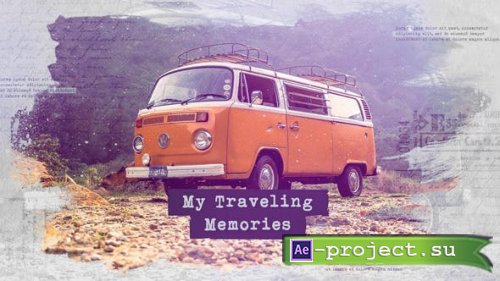 Videohive - Traveling Slideshow / Memories Photo Album / Family and Friends / Adventure and Journey - 24566977 - Project for After Effects