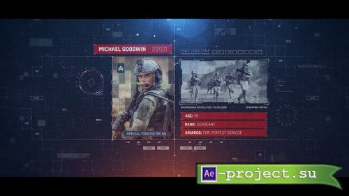Videohive - Military Identification - 25061334 - Project for After Effects 
