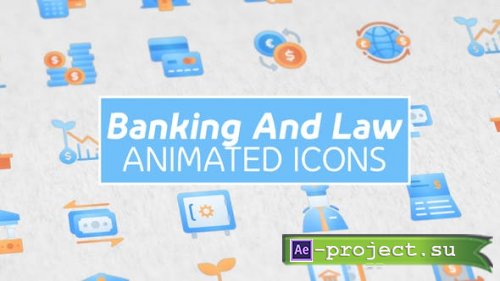 Videohive - Banking and Law Modern Animated Icons - 2506303 - Project for After Effects