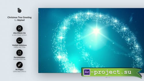 Videohive - Christmas Tree Greeting - 23019243 - Project for After Effects 