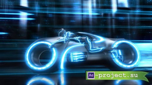 Videohive - Futuristic Neon Bike Logo - 25099088 - Project for After Effects