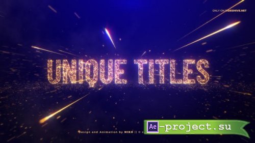 VideoHive: Awards Gold Particles Titles 24513891 - Project for After Effects