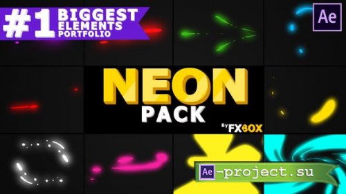 Videohive - Neon Shape Elements | After Effects - 25117928