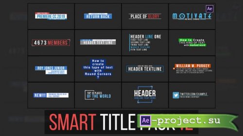 Videohive - Smart Title Pack v2 - 25103147 - Project for After Effects