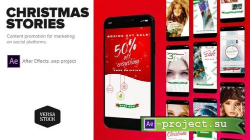 Videohive - Christmas Social Marketing - 25103686 - Project for After Effects 