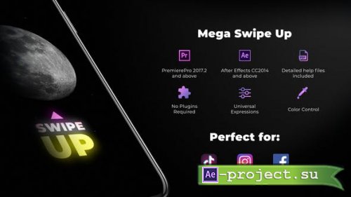 Videohive: Mega Swipe Up 25100244 - Project for After Effects 