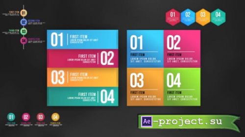 Videohive - Infographic Animated Lists - 25138752 - Project for After Effects