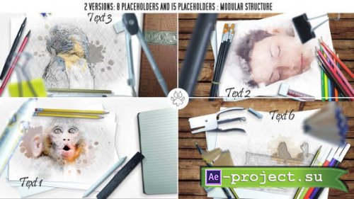 VideoHive: Sketch Draw Slideshow 12321081- Project for After Effects 
