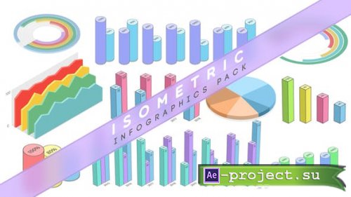 Videohive - Isometric Infographics Pack - 22982294 - Project for After Effects