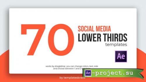 Videohive - Social Media Lower Thirds - 24493898 - Project for After Effects