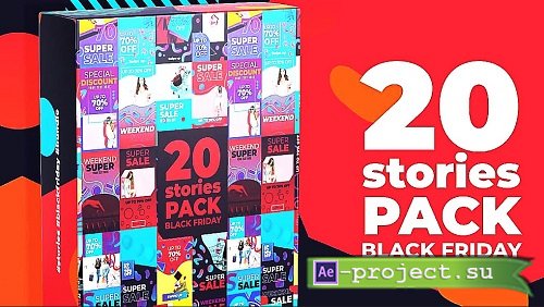 20 Black Friday Stories Pack 325454 - After Effects Templates