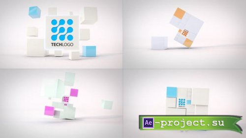 Videohive - Clean Dynamic Cubes Logo Reveals - 23494243