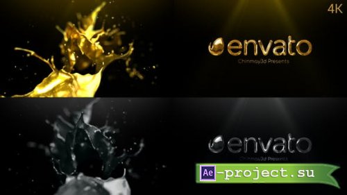 VideoHive: Golden & Silver Liquid Logo Reveal 25173792 - Project for After Effects